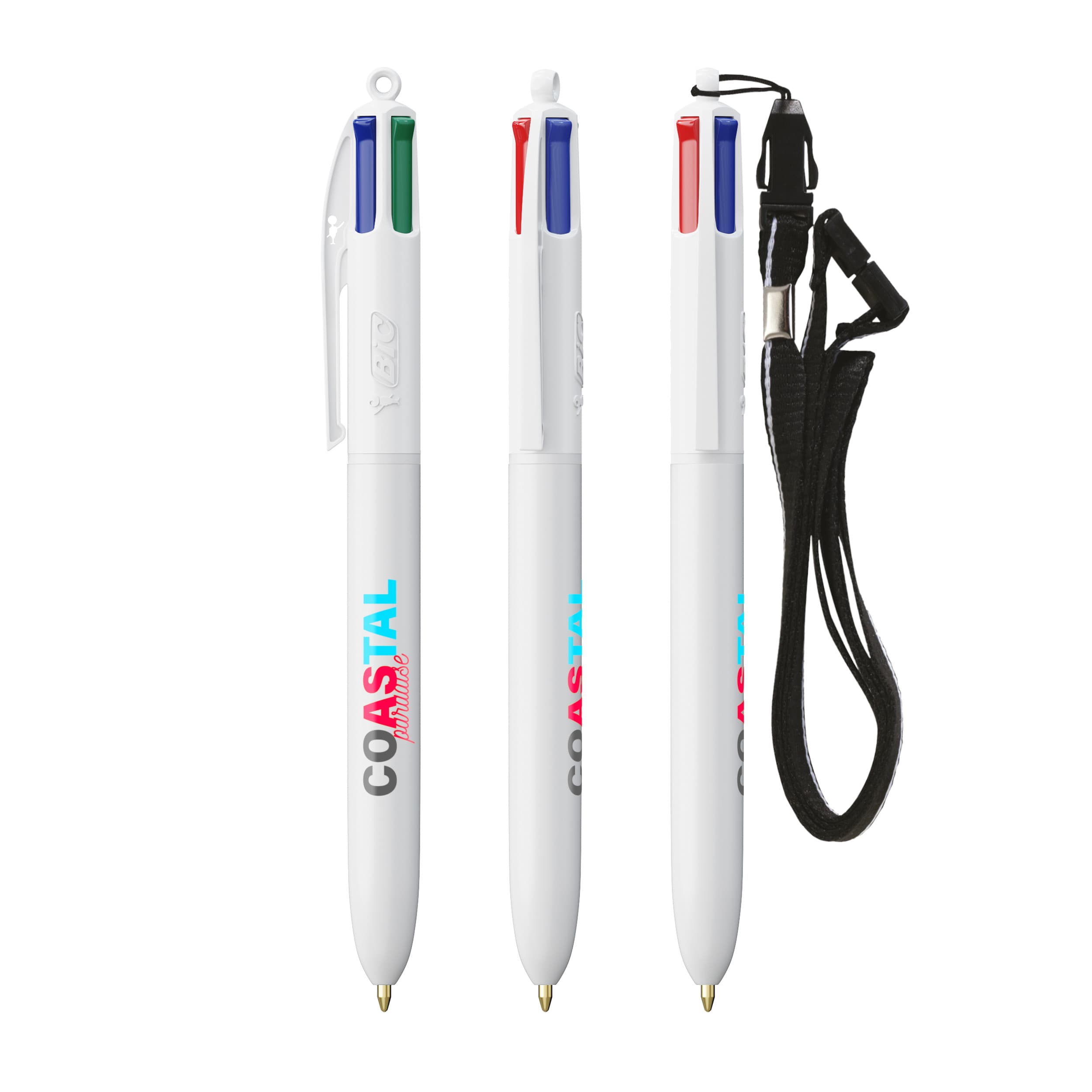 BIC® 4 COLOURS® + LANYARD-Bolígraf
