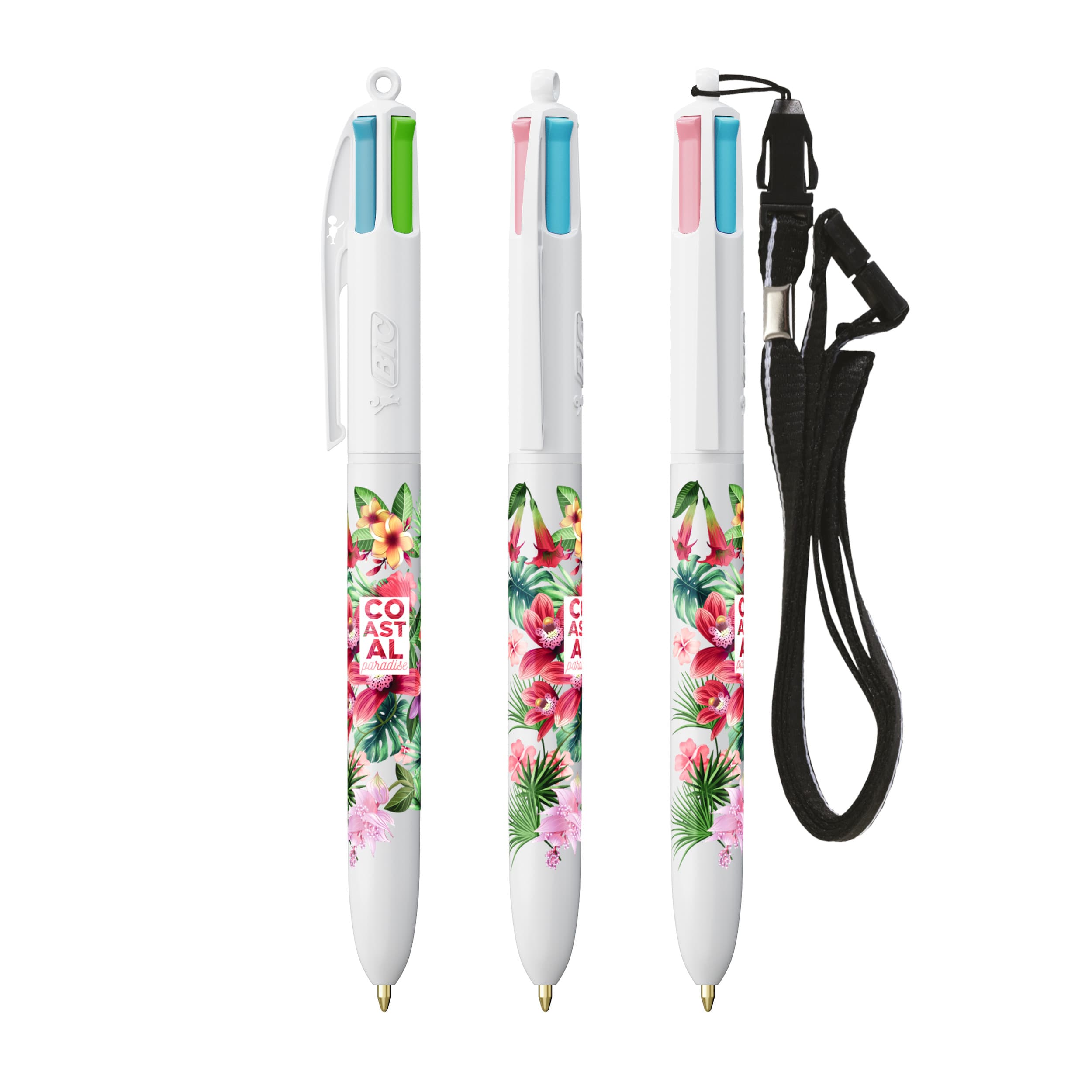 BIC® 4 COLOURS® FASHION + LANYARD-Bolígraf