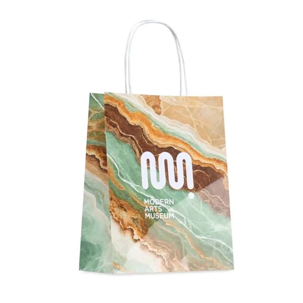 Bossa de paper kraft brillant, 18 × 23 cm